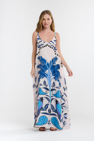 Melina Dress | Caribbean Parrot Blue