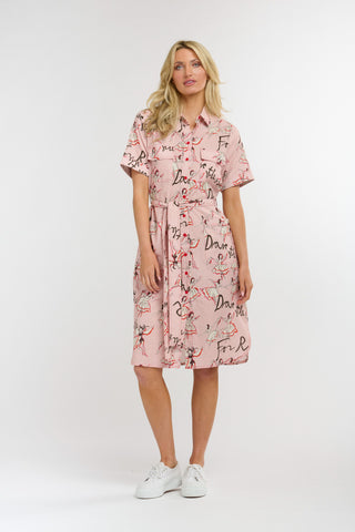 Marlo Pocket Shirt Dress | Ballet Pink