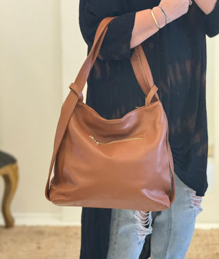 Mia Convertible Bag | Tan