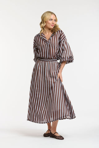 Striped Skirt | Chocolate Blue