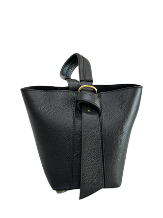 Alya Knot Bucket Bag | Black