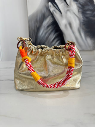Stevie Handbag | Metallic Gold