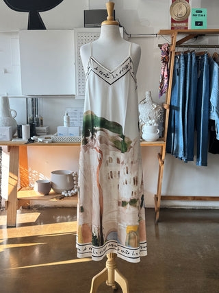 Positano Strappy Maxi Dress | Cream