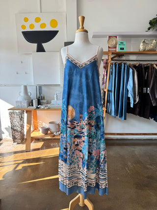 Positano Strappy Maxi Dress | Sky Blue