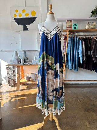 Positano Strappy Maxi Dress | Navy