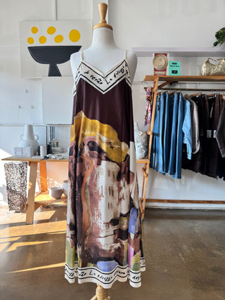 Positano Strappy Maxi Dress | Chocolate