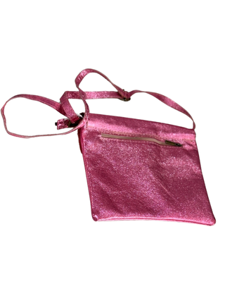 Metallic  Leather Bag | Strawberry