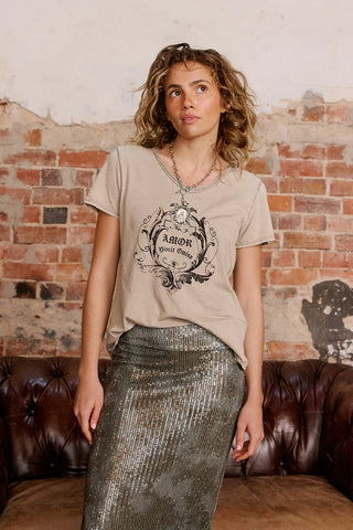 Amor Tee | Beige