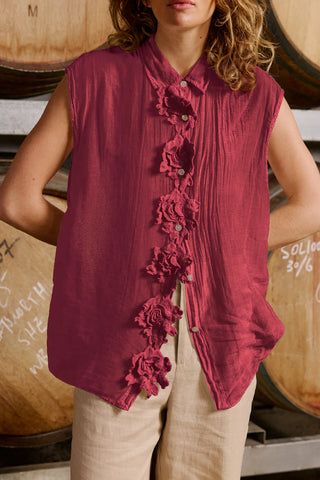 Daisy Shirt | Indian Red