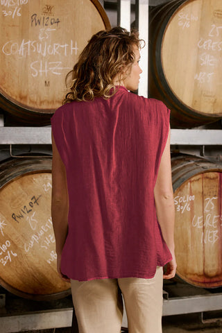 Daisy Shirt | Indian Red