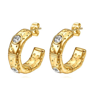 Crystal Earrings | Gold