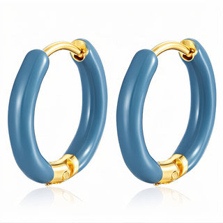 BlueHoop Earrings | Blue