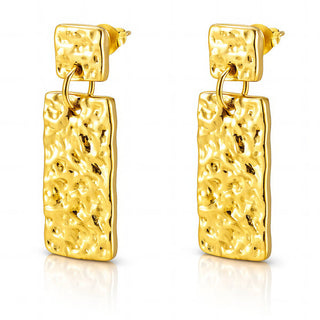 Hammered Earrings | Gold