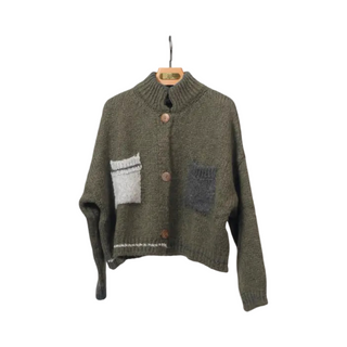 Short Cardigan | Khaki