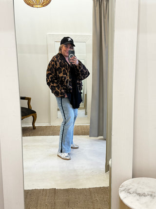 Sienna Leopard Bomber Jacket