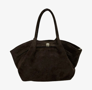 Storm Suede Handbag | Chocolate