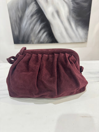 The Colette Suede Bag | Wine