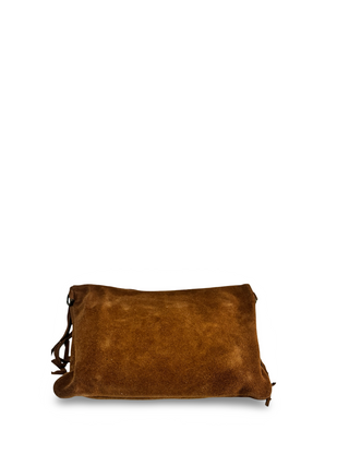 The Woodstock Fringe Clutch | Camel