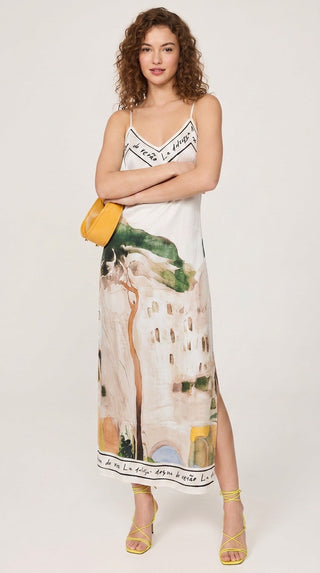 Positano Strappy Maxi Dress | Cream