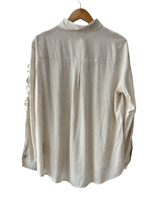 Lace Detailed Shirt | Natural