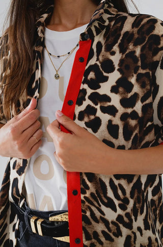 Leopard Shirt | Red