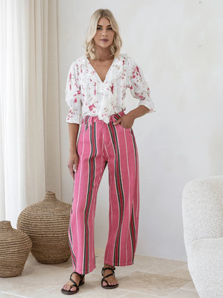 Miami Stripe Jean | Pink