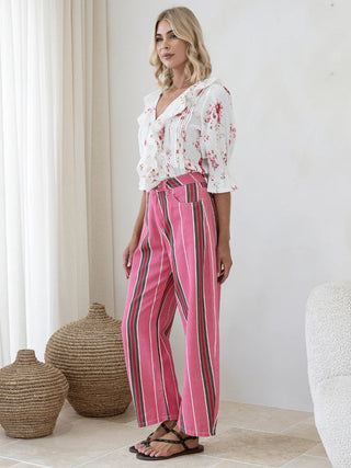 Miami Stripe Jean | Pink