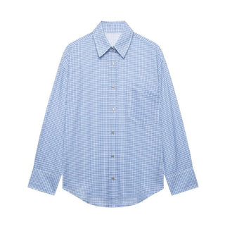 Boyfriend Shirt | Blue Check