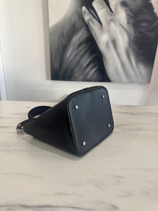 Allegra Locket Bucket Bag | Black