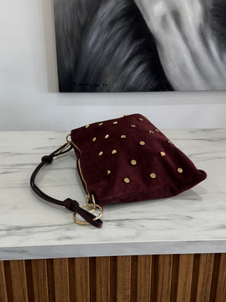 Ida Studded Bag | Bordo
