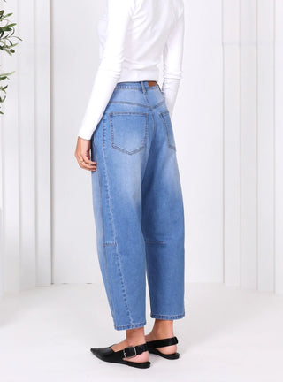 Leo Barrel Jeans | Light Blue