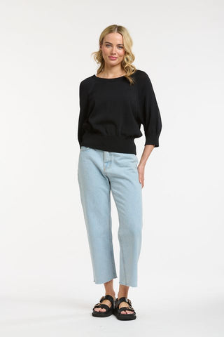 Crew Neck Knit | Black