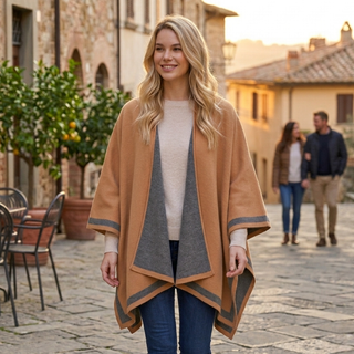 The Celeste Wrap | Grey Camel