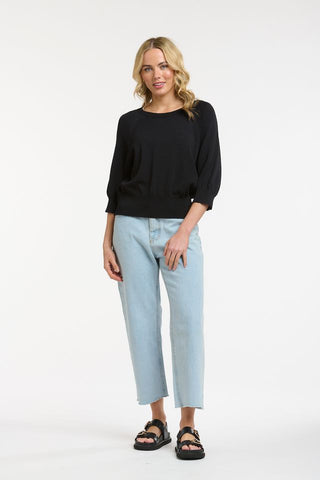 Crew Neck Knit | Black