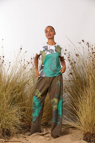 Journal Pants | Camo Roses