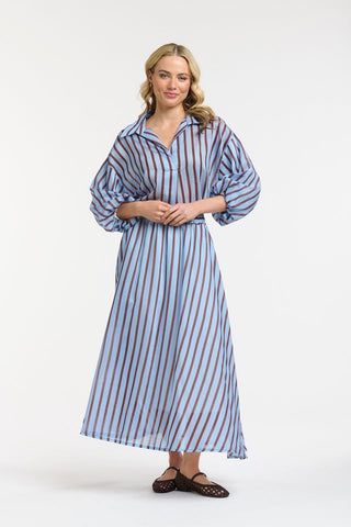 Striped Skirt | Blue Berry