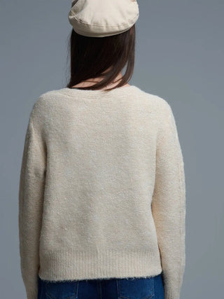 Floral Embroidered Cardigan | Cream PRE ORDER