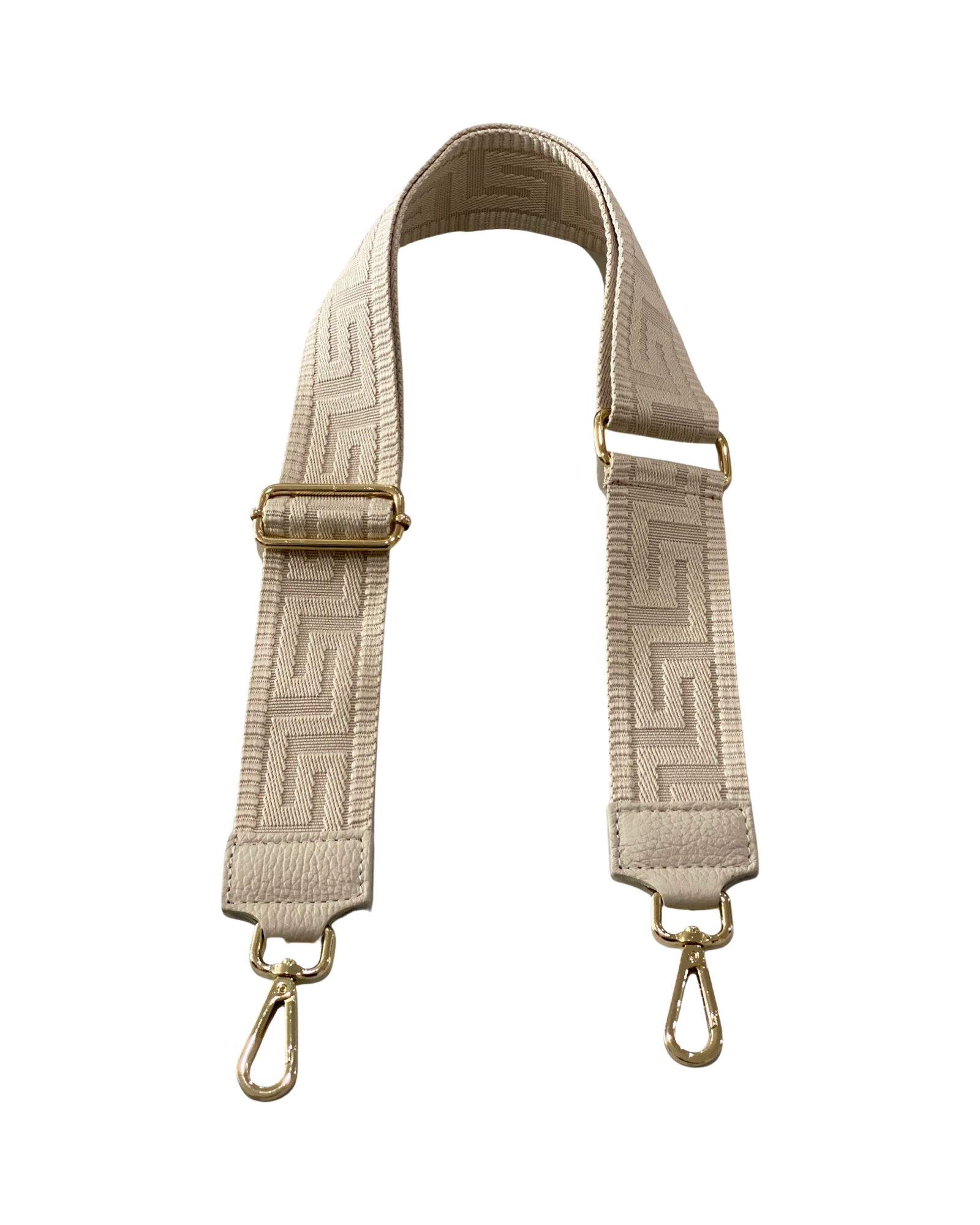 Bag Strap | Greek Key Stone Cream