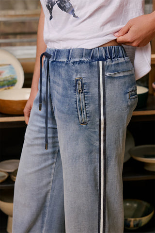 Glam Track Denim | Navy