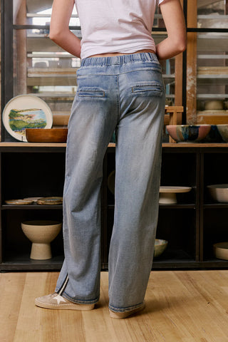 Glam Track Denim | Navy