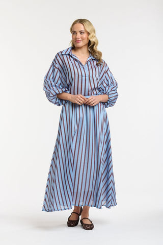 Striped Skirt | Blue Berry