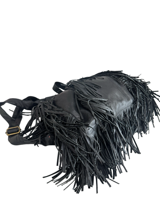 Tess | Black Fringe Hand Bag