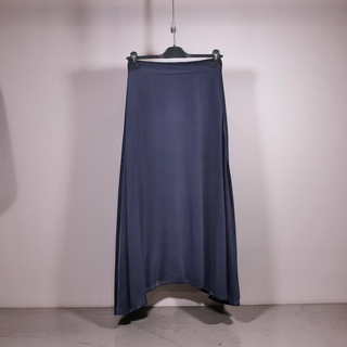 Long Fluid Skirt | Navy