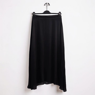 Long Fluid Skirt | Black