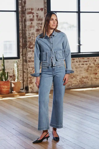 Freya Jean | Scallop Pocket - 70s Blue