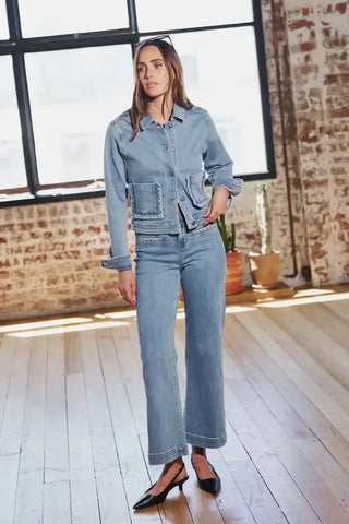 Freya Jean | Scallop Pocket - 70s Blue