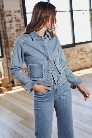 Mila Jacket | 70's Blue