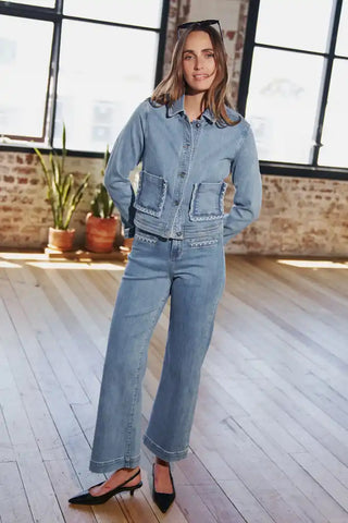 Mila Jacket | 70's Blue