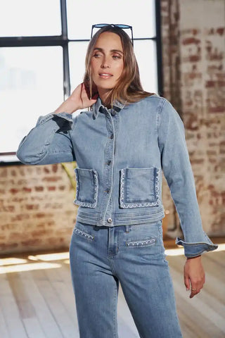 Mila Jacket | 70's Blue
