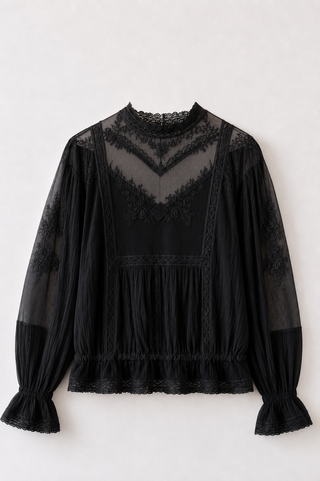 Lolita Lace Blouse | Black